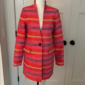Banana Republic Striped Topcoat/Long Blazer NWT